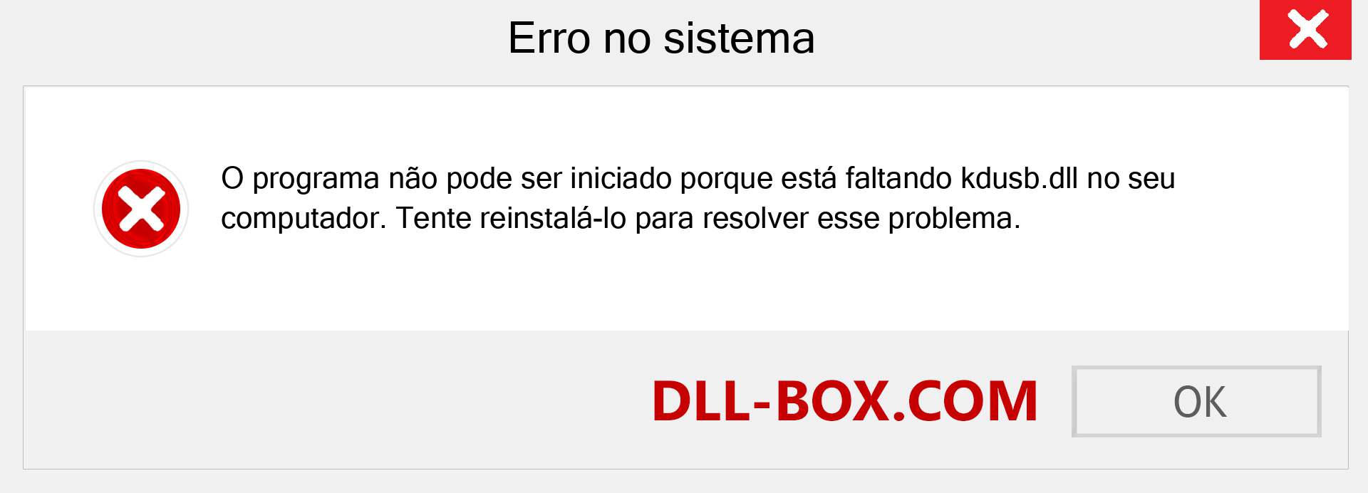 Arquivo kdusb.dll ausente ?. Download para Windows 7, 8, 10 - Correção de erro ausente kdusb dll no Windows, fotos, imagens